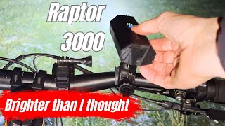 Gaciron RAPTOR 3000 REVIEW  A powerful bike light suitable for MTB [upl. by Sucrad]