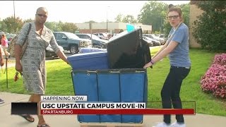 Students move in at USC Upstate [upl. by Aiuqal]