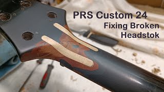 PRS Custom 24 Broken Headstock [upl. by Salokcin]