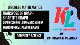 Graph Theory  Graph Coloring  Bipartite Graph  ISomorphism amp Planer Graphs Er Pragati Pilaniya [upl. by Michi]