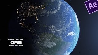 AE「アフターエフェクト」 3D Earth Animation  Video Copilot ORB Plugin for After Effects  惑星・地球アニメーション [upl. by Ileray]