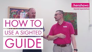 How to use a sighted guide if youre visually impaired [upl. by Aikym218]