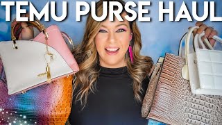 TEMU PURSE HAUL 2024 amp REVIEW  ALL BAGS UNDER 25 [upl. by Abihsot]