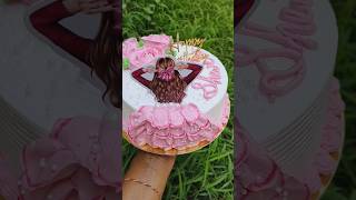 beautiful cake design 😍😍shorts youtubeshorts [upl. by Inanak]