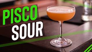 Pisco Sour Cocktail Recipe  Tangy Smooth amp Delicious [upl. by Mandy]