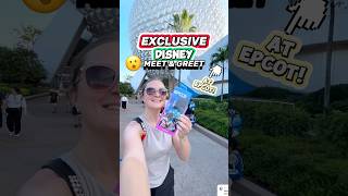 EXCLUSIVE Disney Meet amp Greet  Epcot 😮🐭 And How to Get In [upl. by Berardo]