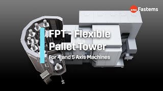 Automate 4 or 5 Axis Milling Machine with Flexible Pallet Tower FPT [upl. by Pentha]