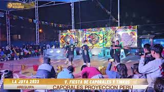 CAPORALES PROYECCION PERU ´ V fiesta de caporales y tinkus la joya 2023 [upl. by Atrim146]