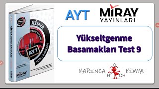 Miray Yayınları AYT Kimya Soru Bankası Yükseltgenme Basamakları Test 9 [upl. by Alta398]