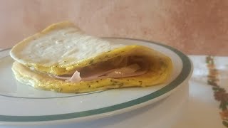 Piadina con frittata integrataguardare per credere😋😋 [upl. by Ishmul]