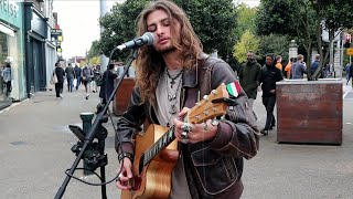 A Fantastic Performance of Sweet Home Chicago by new Busker Erik Larsen [upl. by Atiuqa631]