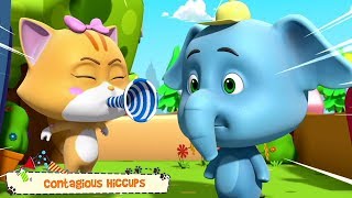 Tarttuva Hikka  Hauska Video Lapsille  Contagious Hiccups  Funny Cartoon  Kids Tv Suomi [upl. by Scoter]