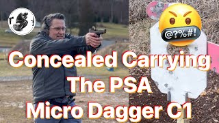 Concealed Carrying Palmetto State Armory’s Dagger Micro with the Phlster Enigma Holster [upl. by Trinee453]