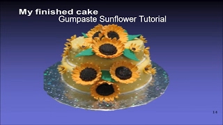 How to make a Gumpaste Sunflower  Sugar Flower Tutorial  Cake Decorating [upl. by Ange]