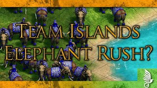 Elephant Rush Age of Empires II Definitive Edition  Team Islands [upl. by Kilbride]