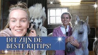 Esra en Benthe delen hun beste rijtips  PaardenpraatTV [upl. by Gwenneth]