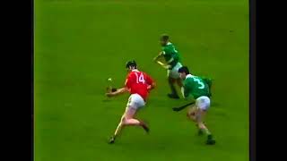 ANOTHER SCRAPPY GOAL  LIMERICK V CORK  1992 HURLING LEAGUE [upl. by Anali370]