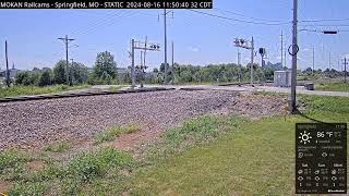 MOKAN Railcams Springfield Missouri BNSF Thayer North Subdivision MP 20470 RECURRENT STREAM [upl. by Pan]