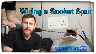 OnSite with Matt Wiring a Spurred Socket form a Ring Final Circuit How to Spur Socket from a Ring [upl. by Llebana]