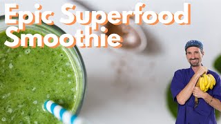 Raw Vegan Hemp Milk Superfood Smoothie [upl. by Annayek]