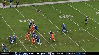 Madden NFL 25 colts vs broncos CPU vs CPU [upl. by Hamirak990]