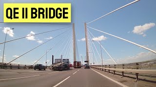 Queen Elizabeth II Bridge  The Dartford Crossing A282 [upl. by Eeclehc]