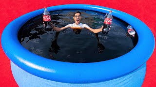 We Made Biggest CocaCola Swimming Pool😱  क्या कोका कोला में नहाके मैं काला हो जाऊँगा 😅 [upl. by Alekat]