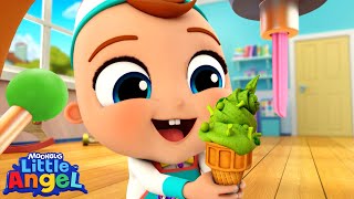 My Ice Cream Machine Fun in the Mud Ten in the Bed  Top 3 LittleAngel Kids Songs amp Nursery Rhymes [upl. by Inobe296]