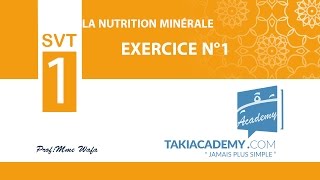 1 ère annéeSVTLa nutrition minéraleexercice n°1 [upl. by Panchito]