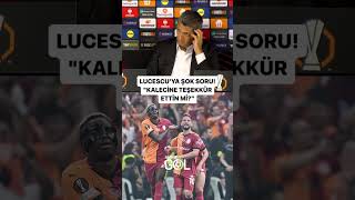 Lucescuya şok soru quotGalatasaray birçok pozisyona girdi Maçtan sonra kalecisine teşekkür etti miquot [upl. by Mchail]