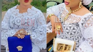 Fashionably Styled All White Lace Asoebi Styles Stunning Asoebi Owanbe Styles Lace Styles 2024 [upl. by Flosi482]