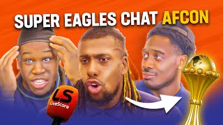 EXCLUSIVE Bassey Iwobi amp Aina chat AFCON 🇳🇬🦅  LiveScore [upl. by Ainolloppa]