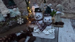 DIY Schneemann LICHTER BOGEN l aus EIERKARTONS Basteln  UPCYCLING [upl. by Ergener]