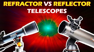 Refractor vs Reflector telescope explained for beginners [upl. by Aiuqcaj]