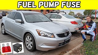 HONDA ACCORD FUEL PUMP FUSE LOCATION FUEL PUMP NOT WORKING FUSE 2008 2009 2010 2011 2012 [upl. by Zsamot]