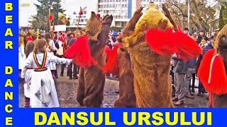 Jocul URSULUI traditii si obiceiuri de iarna in Moldova Bear dance old winter traditions in Romania [upl. by Sopher483]