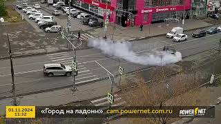 Опасное вождение г Волжский пр Ленина д 239 01 11 2024 11 32 [upl. by Ffej263]