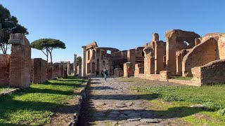 Ostia Antica beautiful archaeological area Ancient Ostia  January 2023 prettydaylife [upl. by Aranahs]