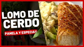 LOMO DE CERDO glaseado con panela y especias  RecetasNavideñas [upl. by Neerehs118]