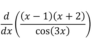 Derivative of x1x2cos3x [upl. by Nichole]