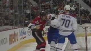 Eric Neilson vs Matt Carkner Sep 19 2009 [upl. by Annaesor266]