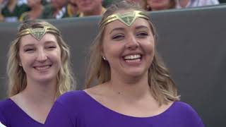 UWWhitewater Warhawk Marching Band at Lambeau Field [upl. by Luis]