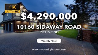 10160 Sidaway Road Richmond  6 Bed 5 Bath  4290000 [upl. by Doran986]