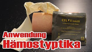 Blutstillung mit Hämostyptika  Sanitäter Basics [upl. by Akiaki]