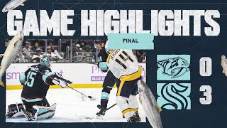 Seattle Kraken vs Nashville Predators  1120 Game Highlights [upl. by Enahc]