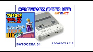 Pack 892 Games Super Nes Scrapers Batocera Recalbox [upl. by Dugald]