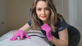 ASMR POV Nurse takes care of you in bed and gives you a FULL BODY Medical Exam for SLEEP [upl. by Anerres830]