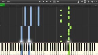 Sum 41  Theres no Solution  Piano tutorial Synthesia [upl. by Helsie]