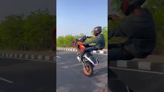 Duke 390 🏍️ shorts stunt trendingshorts [upl. by Ahsitauq]