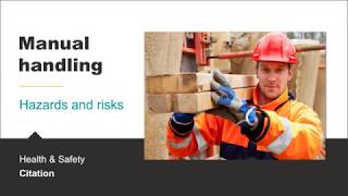 Manual handling hazards and risks [upl. by Hsiri]